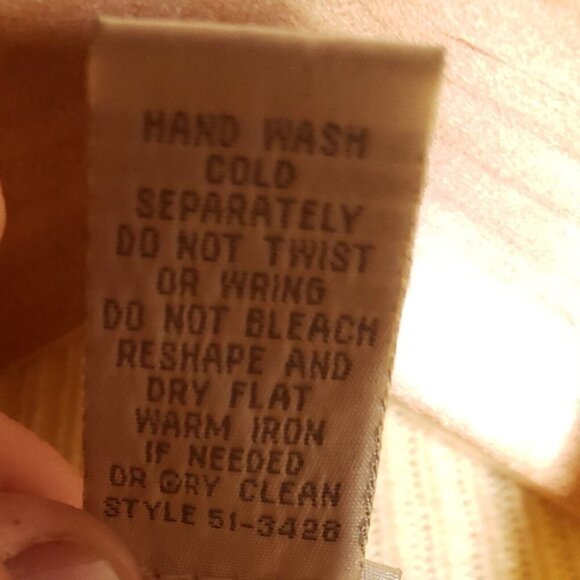 Women’s J. Jill Cream Cable Knit Zip Up Cardigan Medium - Picture 8 of 8